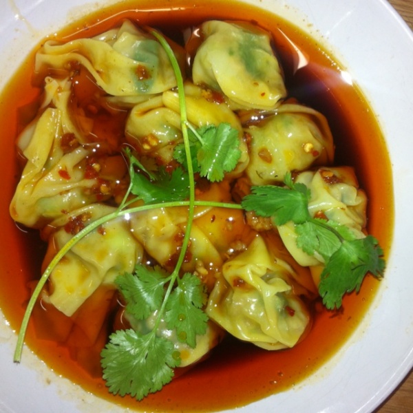 Order Wonton with Hot Chili Sauce food online from Chang's kitchen store, San Francisco on bringmethat.com