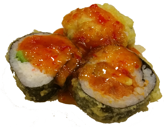 Order Fireball Roll ( 3 pc ) food online from Oishii Sushi store, Springfield on bringmethat.com