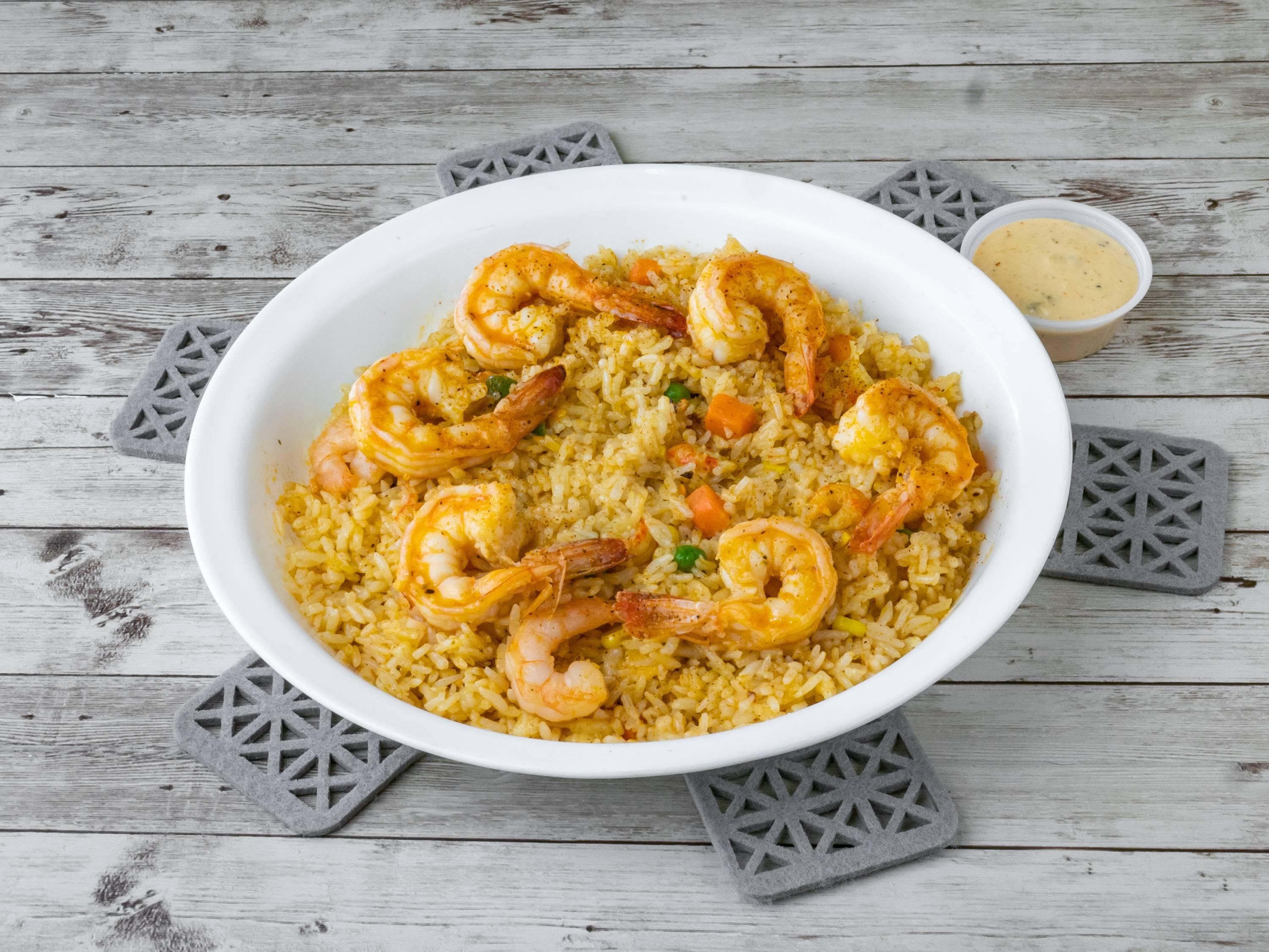 Order Cajun Seafood Rice food online from Fish Skillet Seafood store, Houston on bringmethat.com