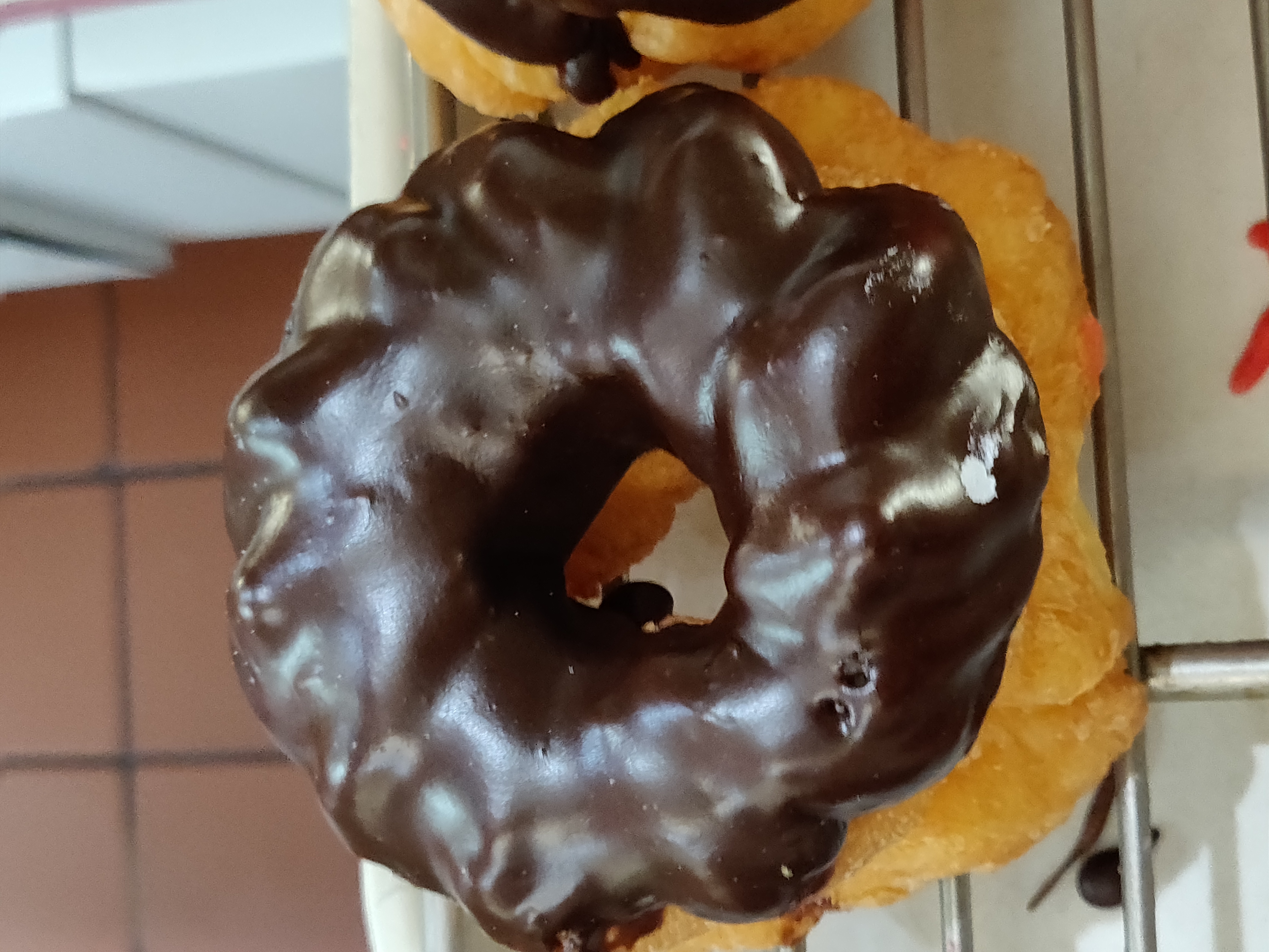 Order Chocolate Icing French Cruller food online from Donut Club store, San Dimas on bringmethat.com