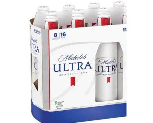 Order Michelob Ultra CALNE, 8pk-16oz bottle beer (4.2% ABV) food online from Cold Spring Liquor store, Liberty Hill on bringmethat.com