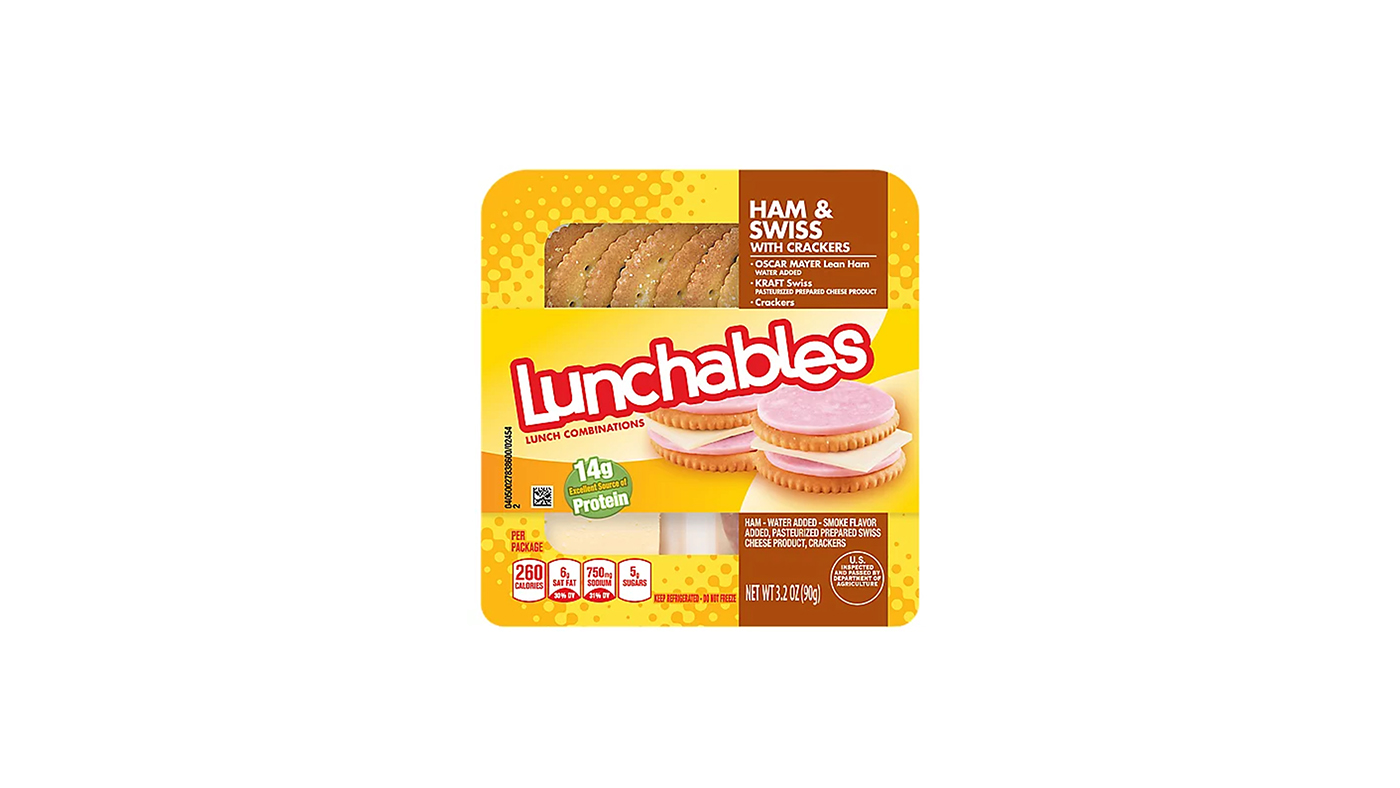 Order Lunchable Ham and Swiss 3.2oz food online from Extramile store, San Bernardino on bringmethat.com