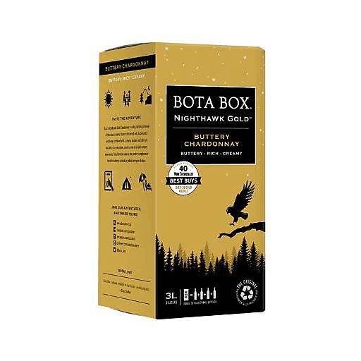 Order Bota Box Nighthawk Gold Chardonnay (3 LTR BOX) 126729 food online from Bevmo! store, San Rafael on bringmethat.com