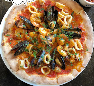 Order Pescatora Pizza food online from Il brigante restaurant store, New York on bringmethat.com