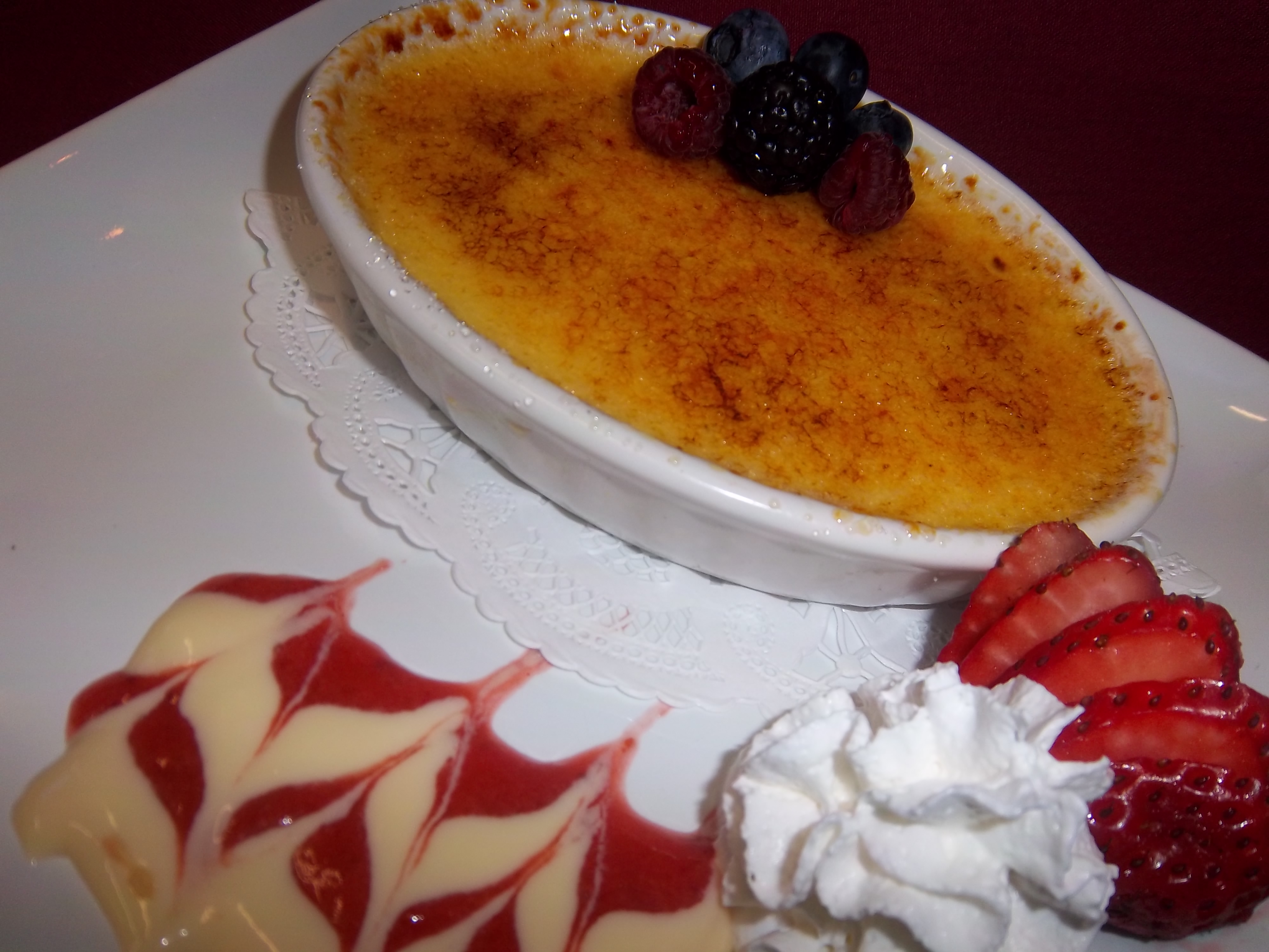 Order Creme Brule food online from Dominic's Ristorante Italiano store, Cypress on bringmethat.com