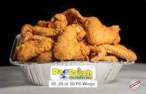 Order 25 wings only food online from Da Catch Fish & Chicken store, Rockford on bringmethat.com