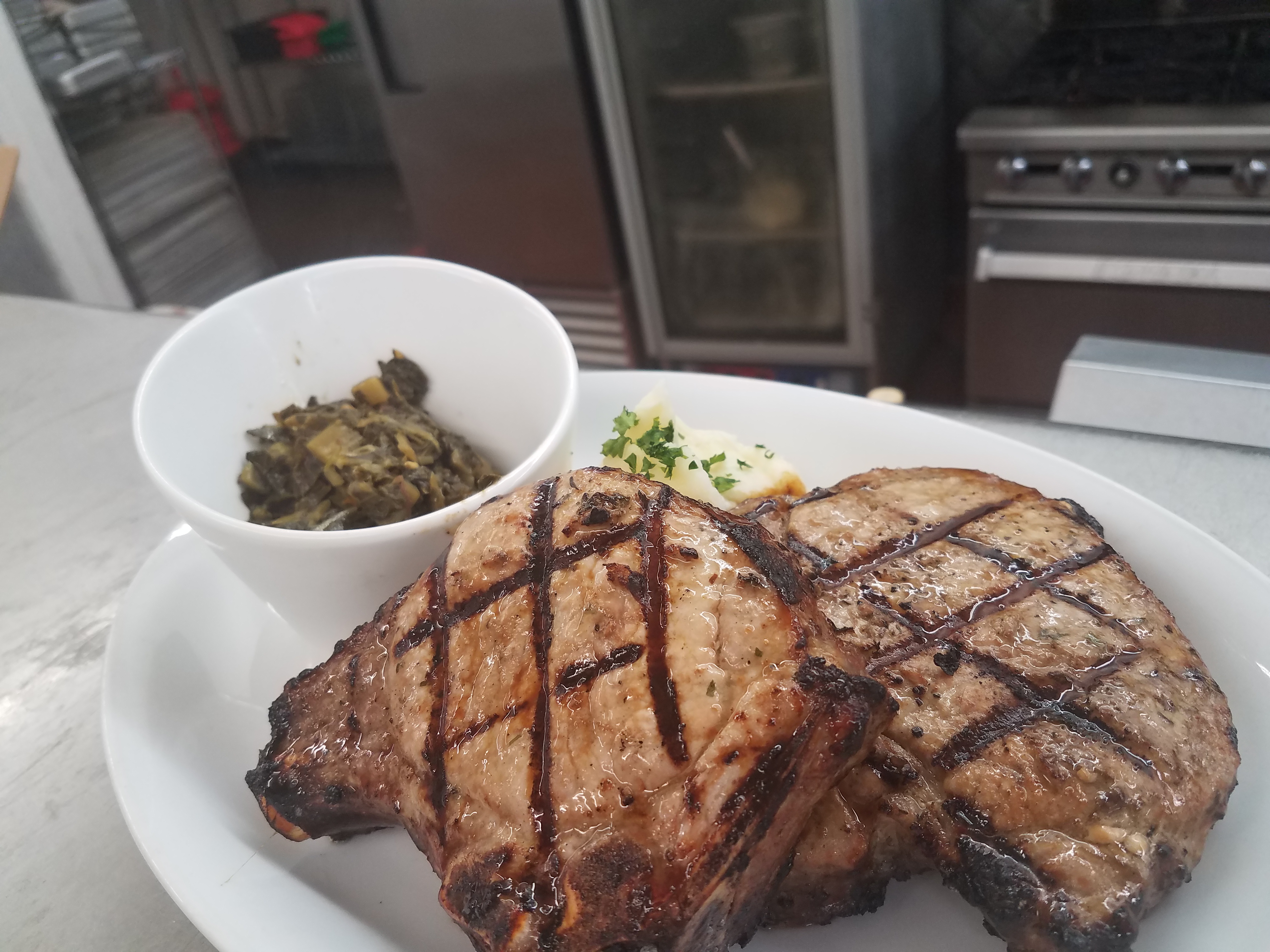 Order Grilled Pork Chops food online from Rel-Ish store, Ann Arbor on bringmethat.com