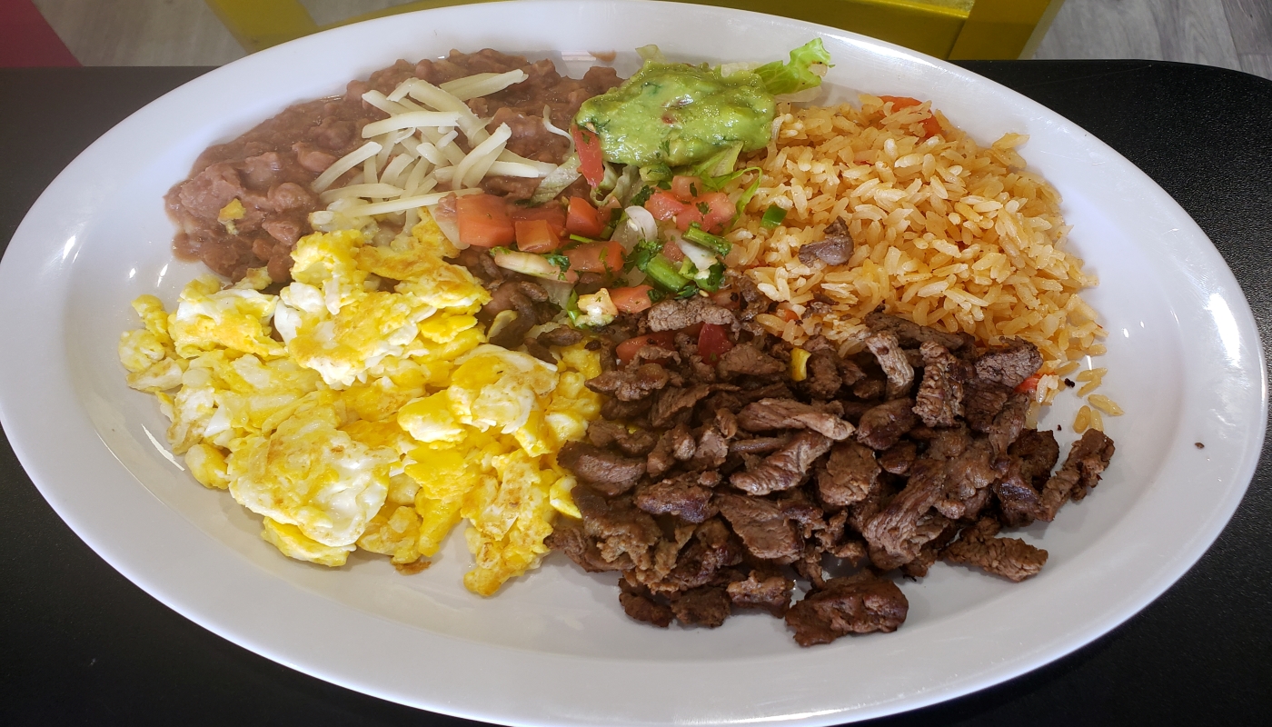Order Steak and Eggs food online from Mamicons Mexican Restaurant store, Los Angeles on bringmethat.com