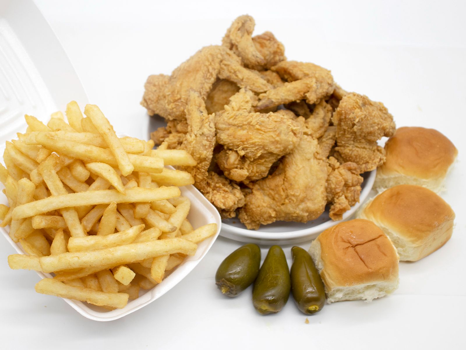 Order 12pc Whole Wings Meal Deal food online from Seashell #6 store, Chicago on bringmethat.com