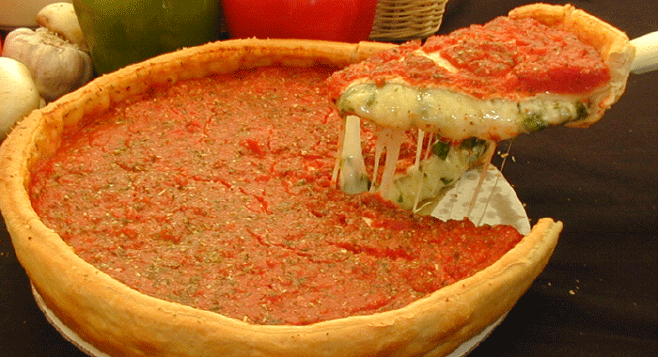 Order Build your own Chicago Stuffed Crust Pizza food online from Pizza Pit Extreme store, Iowa City on bringmethat.com