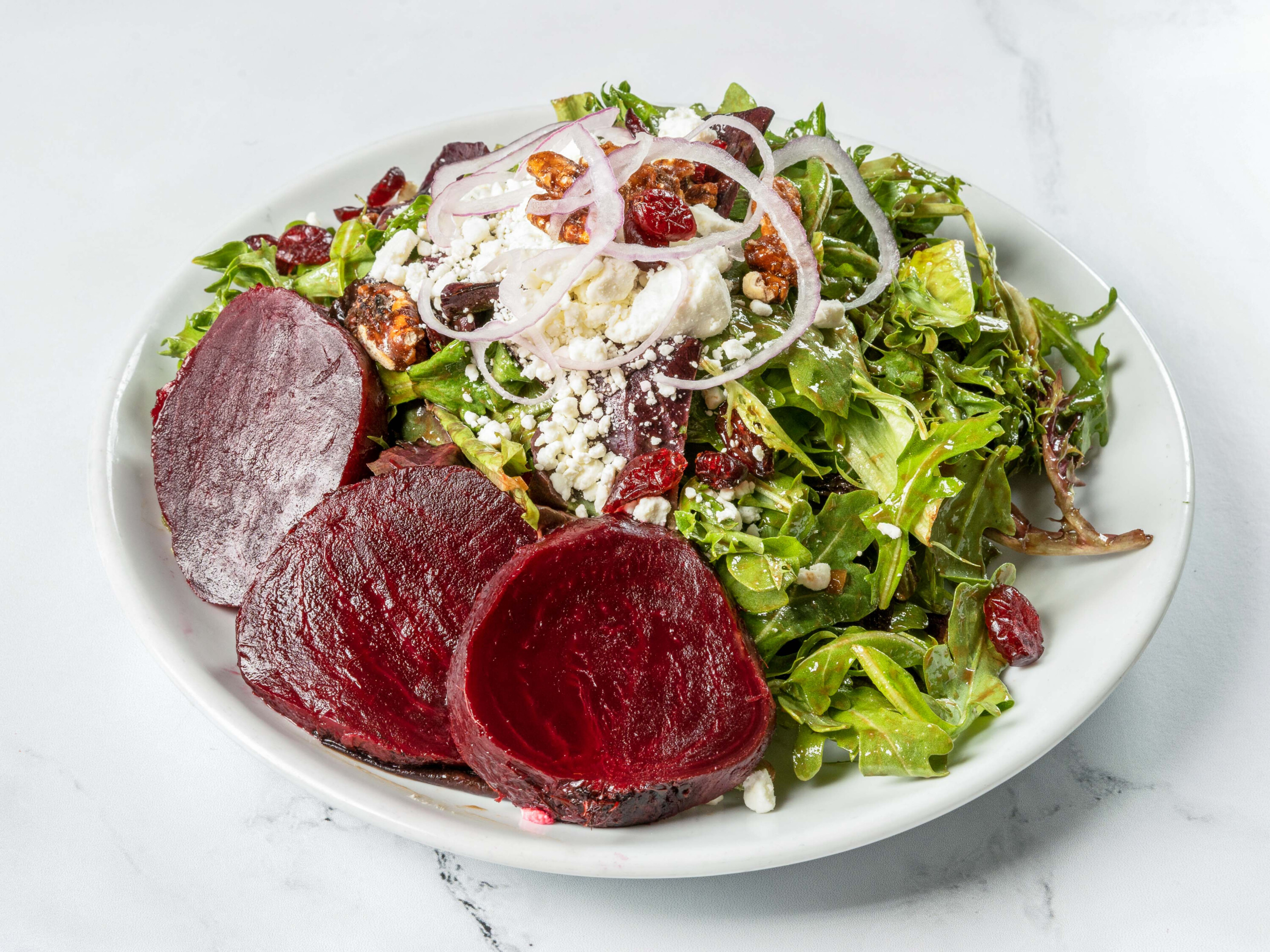Order Roasted Beet Salad food online from Salvatore's Restaurant store, Lawrence on bringmethat.com