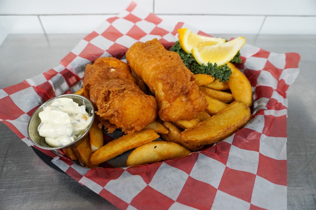Order King’s River Fish and Chips food online from Kilkenny Irish Pub store, Tulsa on bringmethat.com