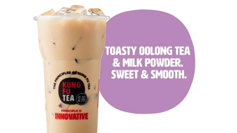 Order Oolong Milk Tea food online from Kung Fu Tea store, San Jose on bringmethat.com