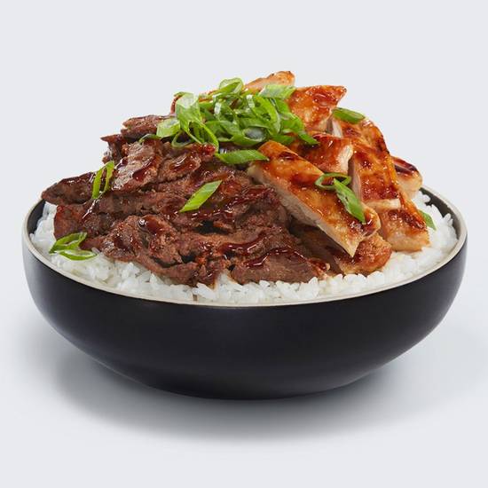 Order Chicken & Steak Bowl food online from Waba Grill store, Maywood on bringmethat.com