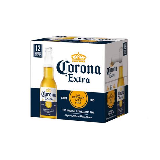 Order Corona Extra 12 bottles | 5% abv food online from Pink Dot Logan Heights store, San Diego on bringmethat.com