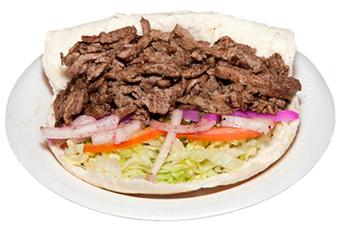 Order Beef Shawarma Pita Sandwich food online from Pita Land store, Hickory Hills on bringmethat.com