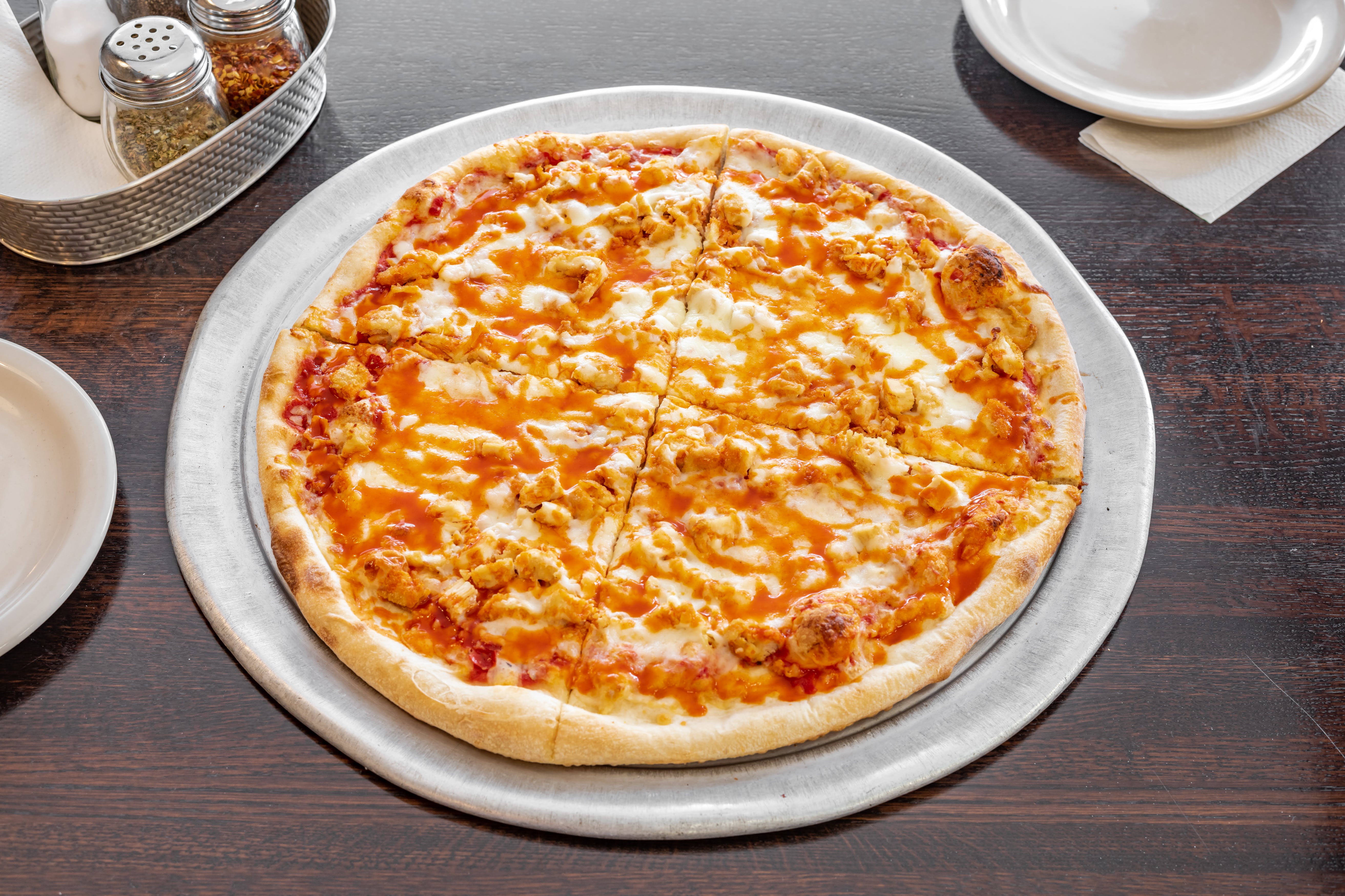 Order Buffalo Chicken Pizza - Large 16'' food online from Frankie G's Pizza store, Toms River on bringmethat.com