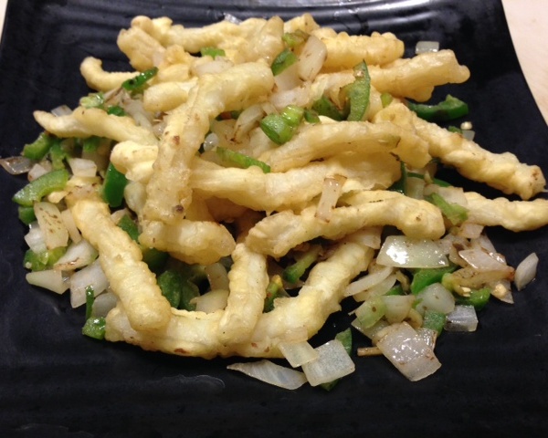Order Deep-Fried Calamari with Jalapeno and Onions food online from Bo Asian Bistro store, Round Rock on bringmethat.com