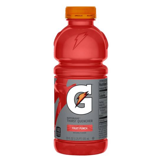 Order Gatorade Fruit Punch 20oz Wide Mouth food online from Casey's store, Council Bluffs on bringmethat.com
