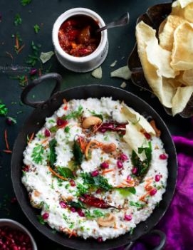 Order Curd Rice w/pickles food online from Bawarchi Biryanis store, Ashburn on bringmethat.com