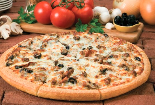 Order 3-Topping Godfather's Large Pizza food online from Huck store, Chandler on bringmethat.com