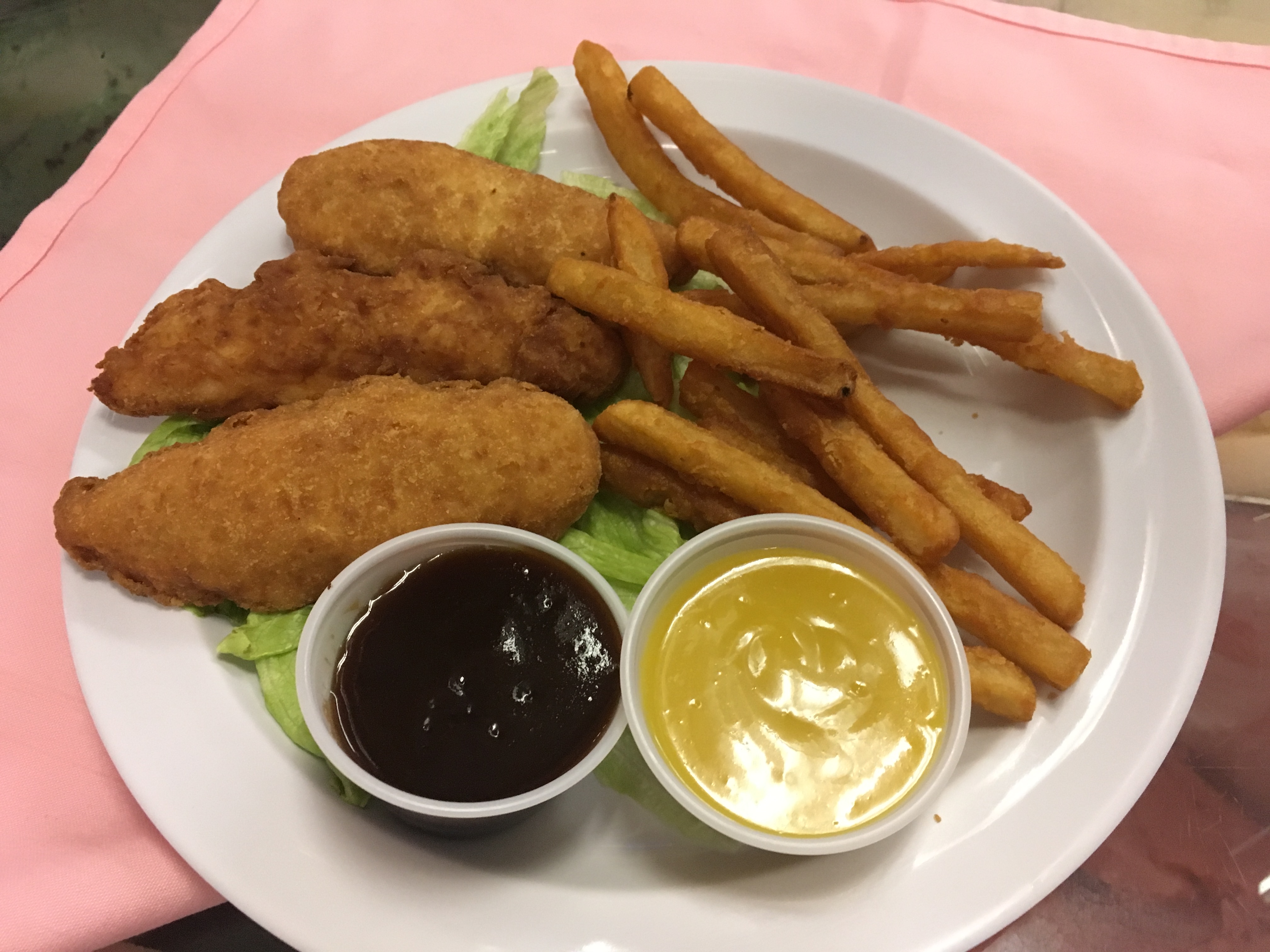 Order 3 Piece Chicken Fingers with French Fries food online from The Ferryman Cafe store, Dobbs Ferry on bringmethat.com