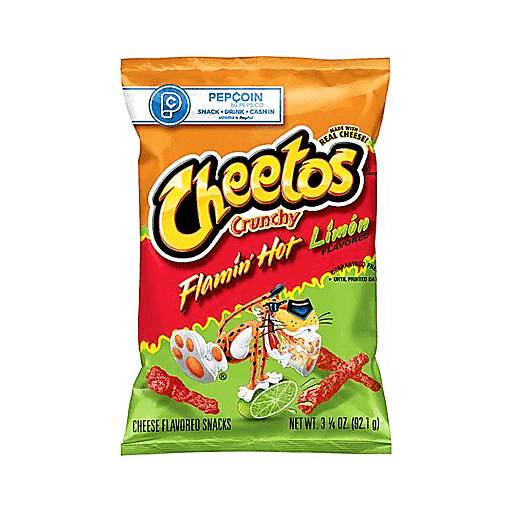 Order Cheetos Flamin Hot Limon Crunchy food online from Route 7 Food Mart store, Norwalk on bringmethat.com