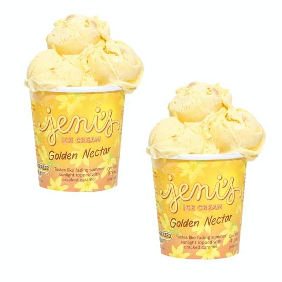 Order Golden Nectar Pint 2-pack food online from Jeni Splendid Ice Cream store, Oak Brook on bringmethat.com