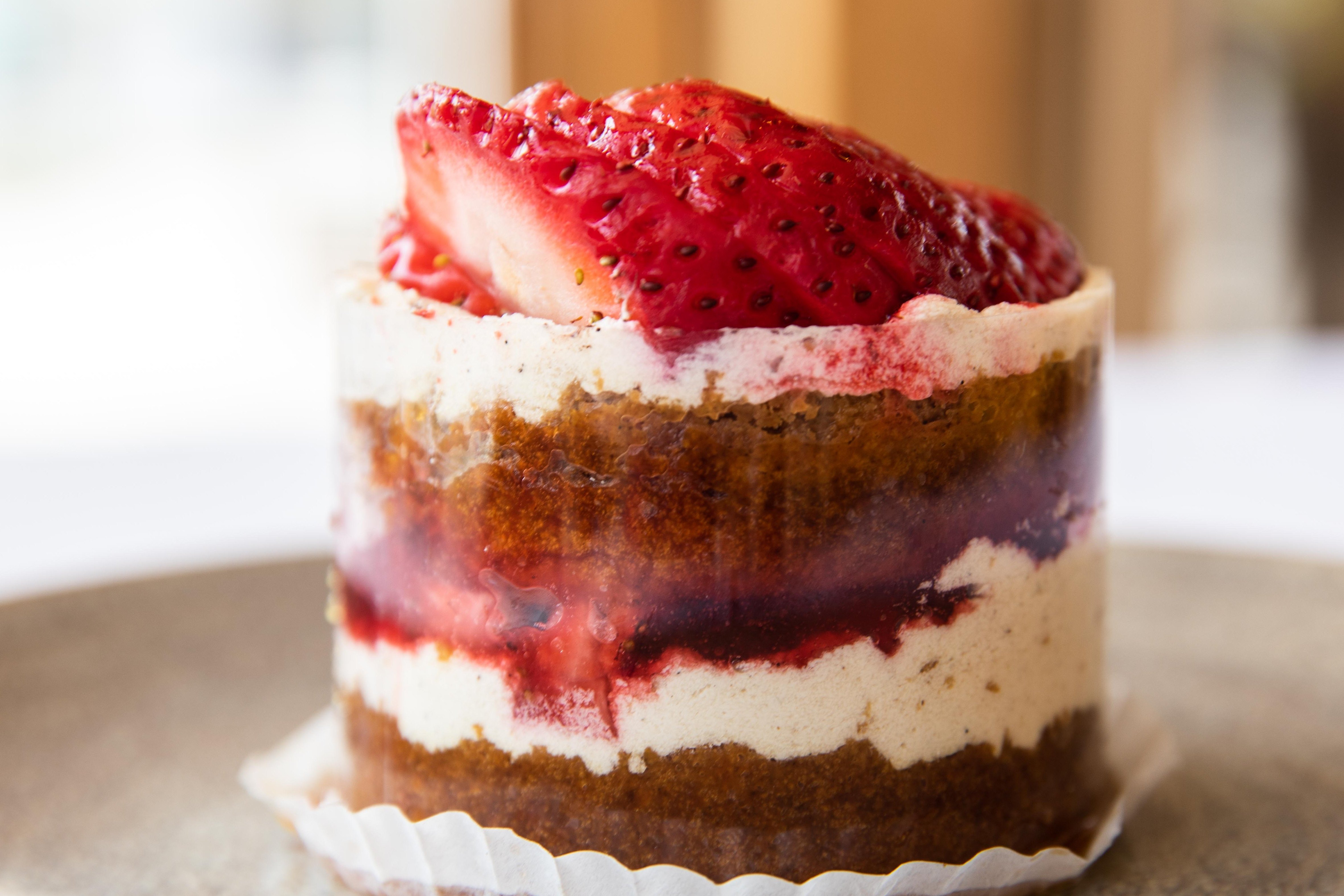 Order Strawberry Shortcake food online from Amelia Bakery & Cafe store, Los Angeles on bringmethat.com