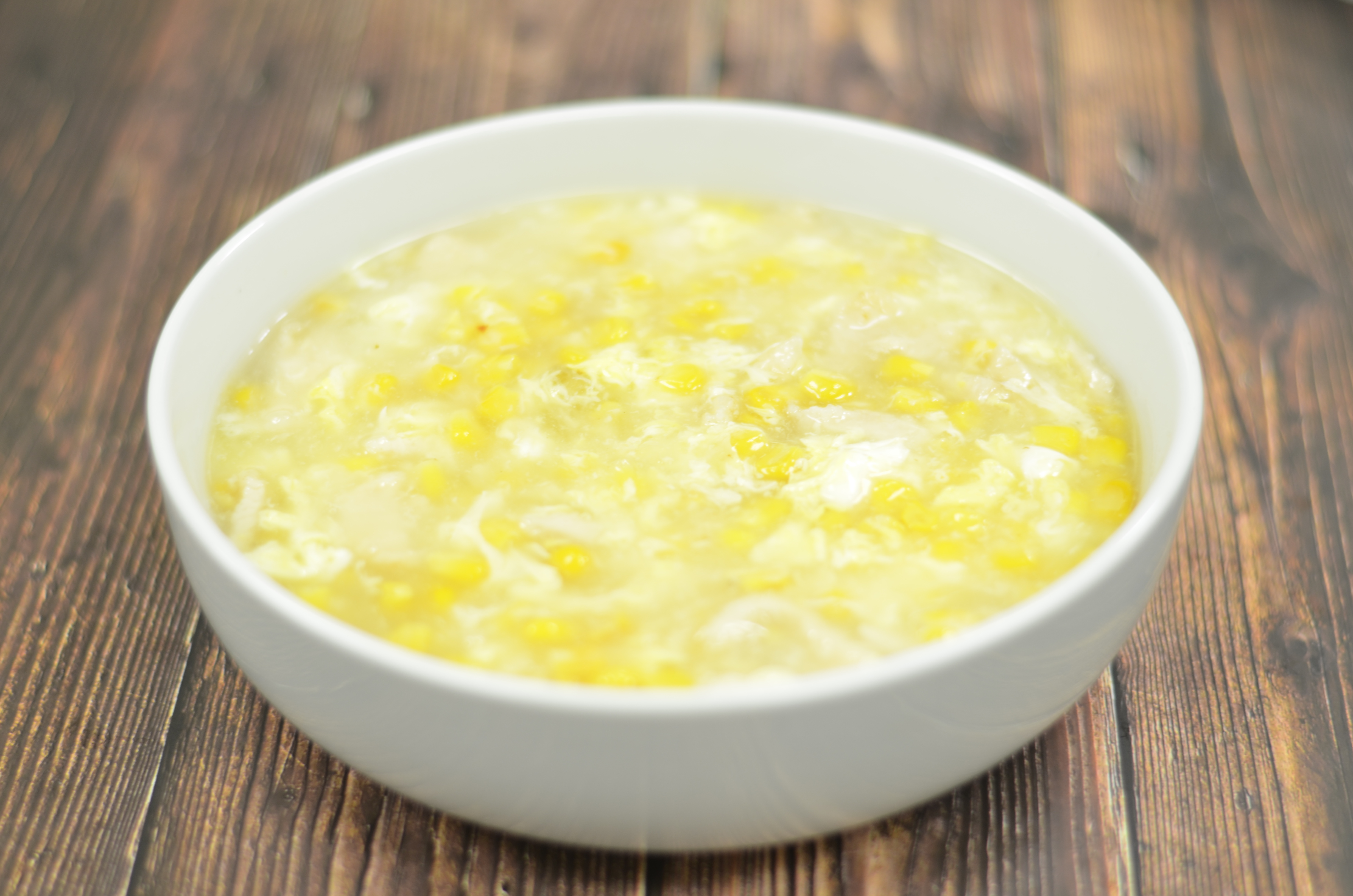 Order Chicken Corn Soup food online from Yumi Cafe store, Richmond on bringmethat.com