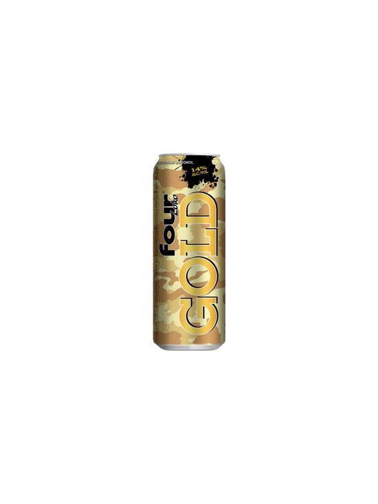 Order Four Loko Gold 23.5 OZ Can  (14 % ABV) food online from Chevron Extramile store, Livingston on bringmethat.com