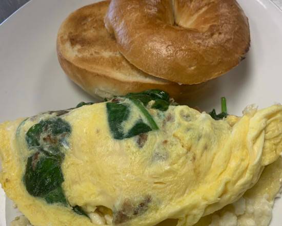 Order Three Egg Omelet food online from Gooseberry on the Square store, Madison on bringmethat.com
