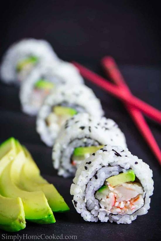 Order Shrimp Avocado Roll food online from Style Sushi store, Union on bringmethat.com