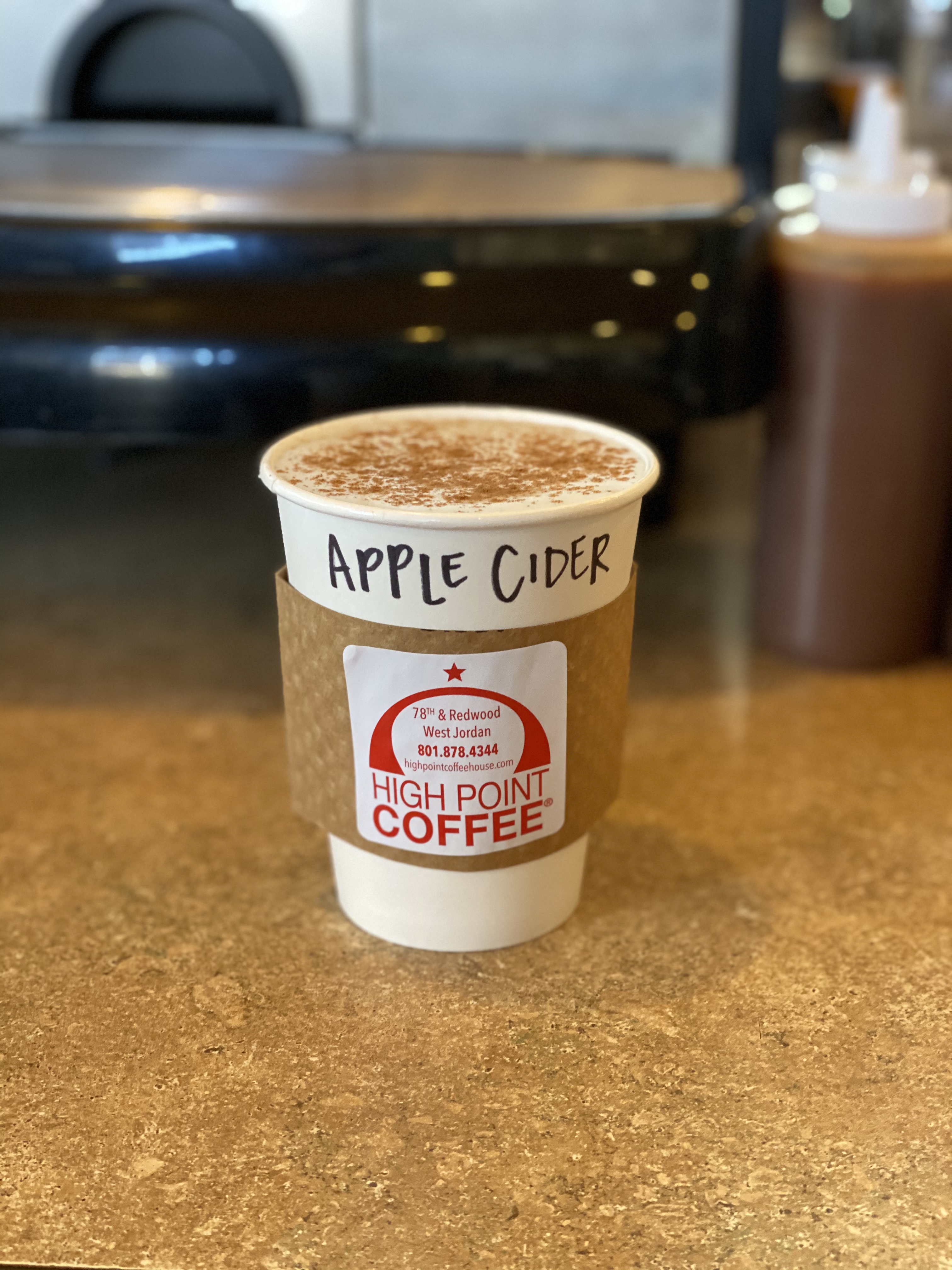 Order Apple Pie Spiced Cider food online from High Point Coffee store, West Jordan on bringmethat.com