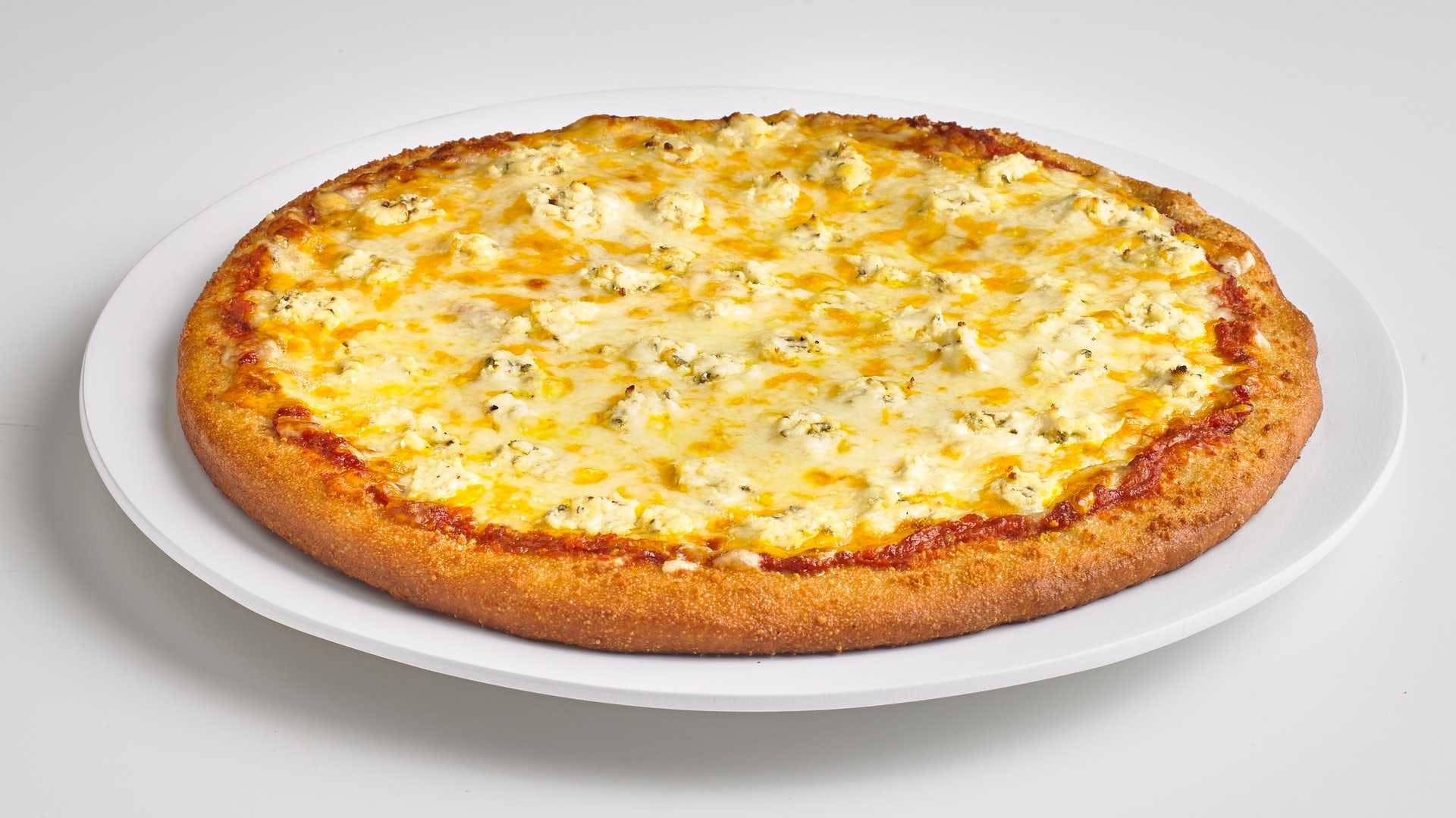 Order Five Cheese Pizza - Individual 8" (6 Slices) food online from Boston Restaurant & Sports Bar store, Citrus Heights on bringmethat.com