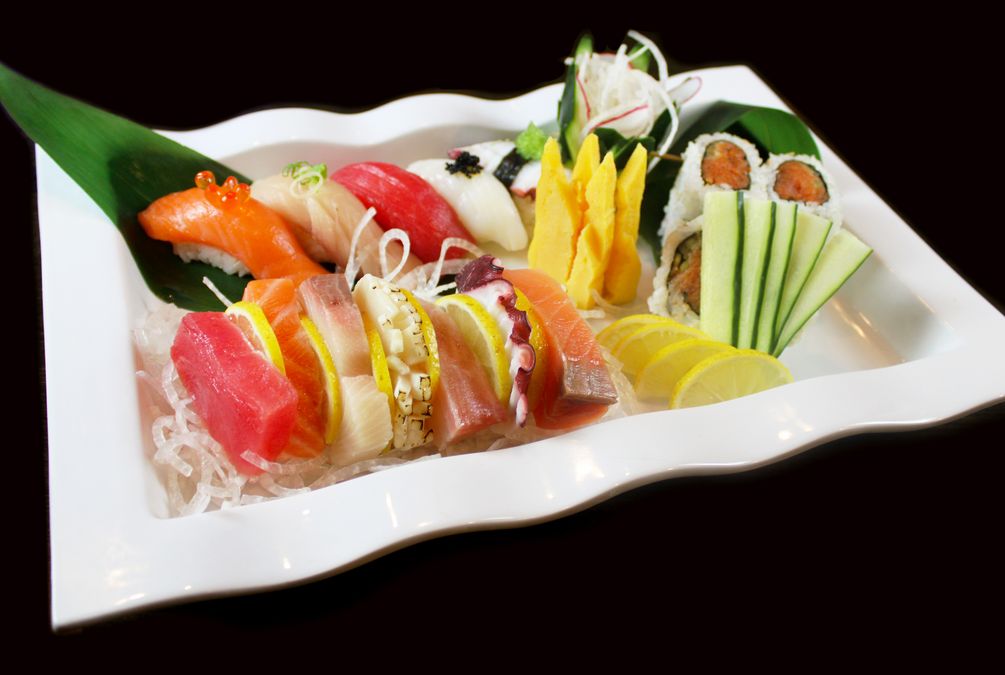 Order Sushi and Sashimi Combo Deluxe Special food online from Akaya Sushi, Izakaya & Ramen store, Richardson on bringmethat.com