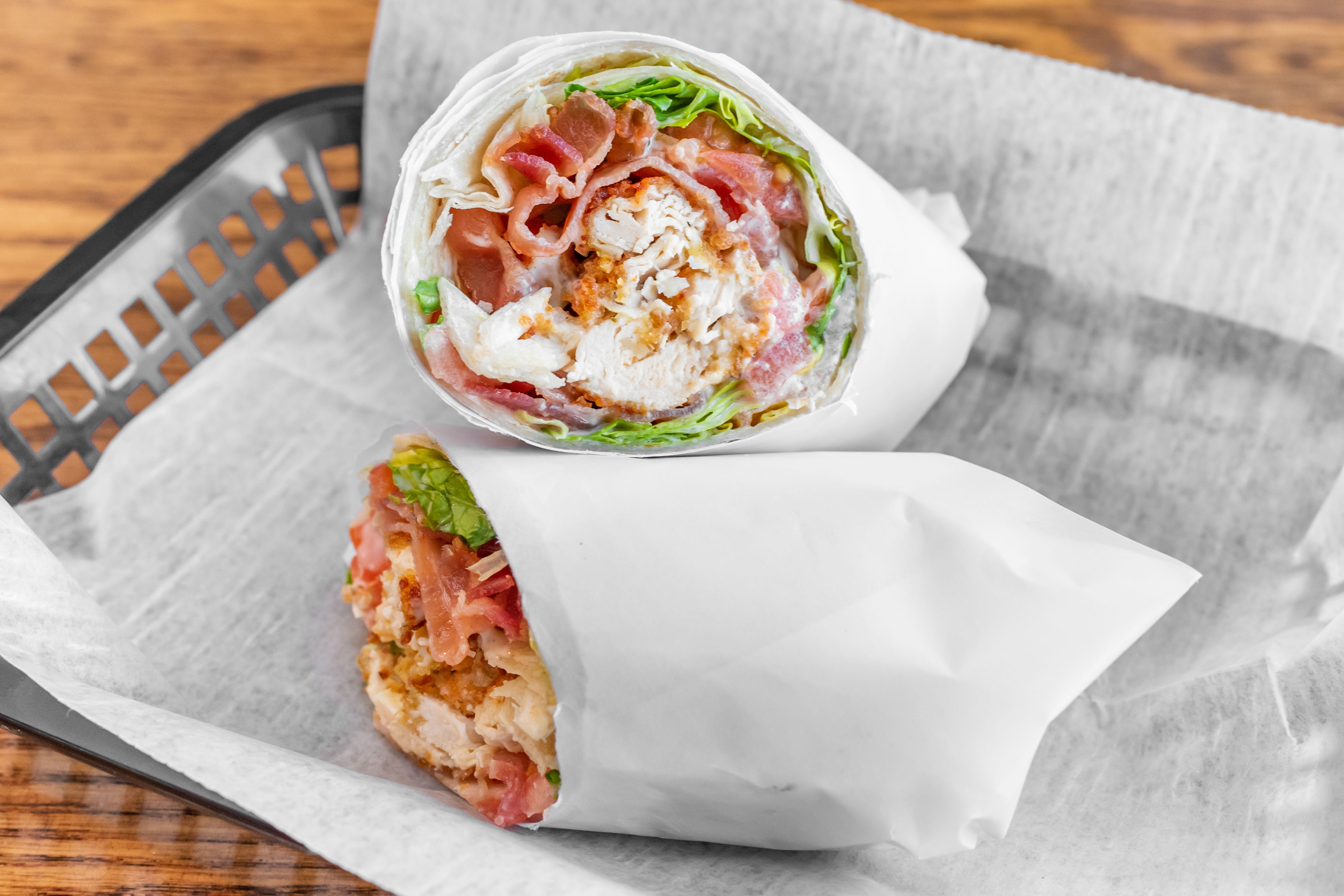 Order Chicken Ranch Wrap - Wrap food online from Bryantville Pizza Kitchen store, Pembroke on bringmethat.com