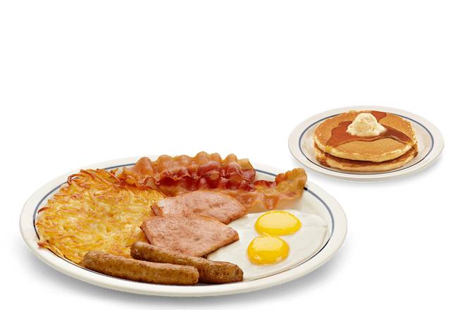 Order Breakfast Sampler food online from IHOP store, RENO on bringmethat.com