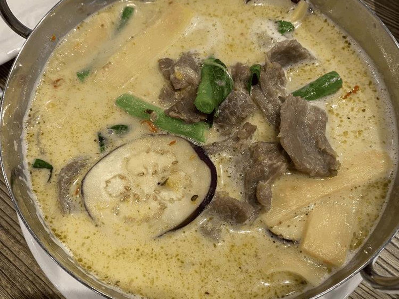 Order C2 Green Curry food online from Thai Spice Restaurant store, Houston on bringmethat.com