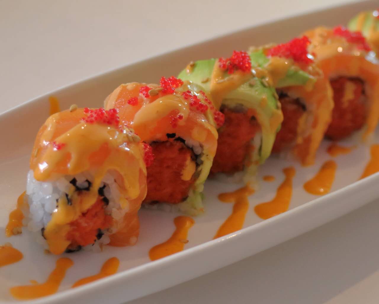 Order Spicy Triplets Roll food online from Peninsula F.s. store, Bay Shore on bringmethat.com