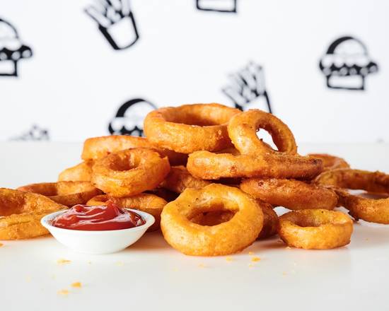 Order Onion Rings food online from Outlaw Burger store, Prairieville on bringmethat.com