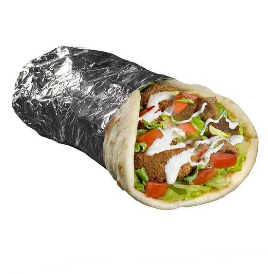 Order Beef Gyro & Falafel Sandwich food online from The Halal Guys store, New York on bringmethat.com