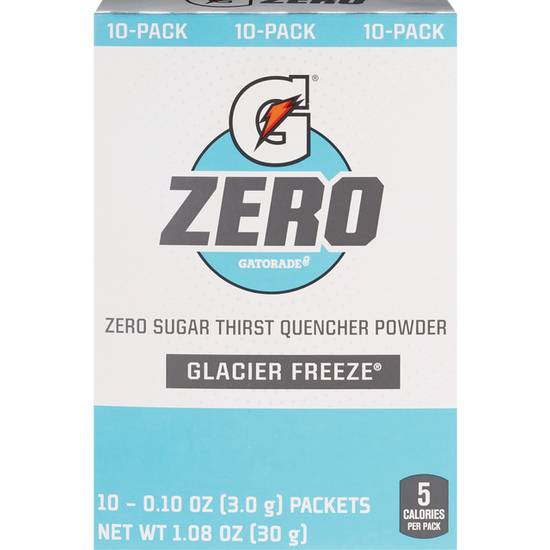 Order Gatorade Zero Glacier Freeze Thirst Quencher Powder, 10 CT food online from CVS store, Tulsa on bringmethat.com