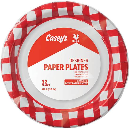 Order Casey's Designer Paper Plates 32ct food online from Casey's General Store store, Cedar Falls on bringmethat.com