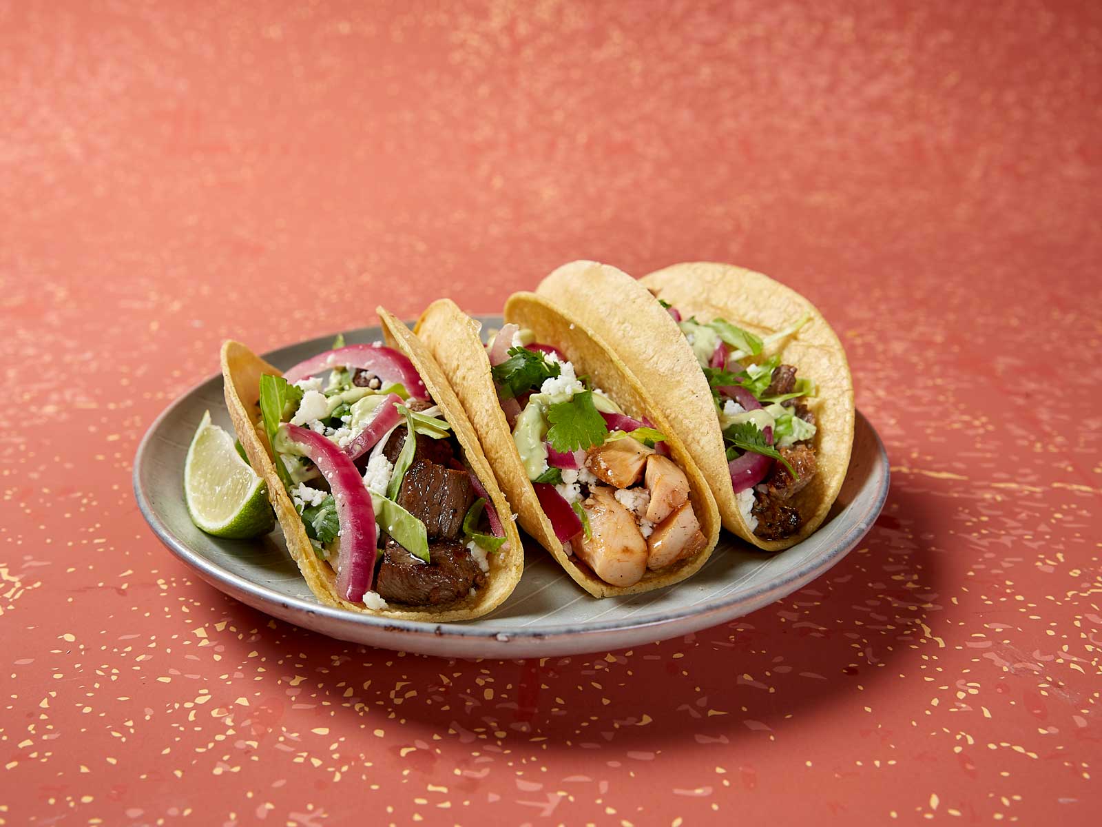 Order 3 Three Amigos Tacos food online from Moe's Southwest Grill store, Knoxville on bringmethat.com