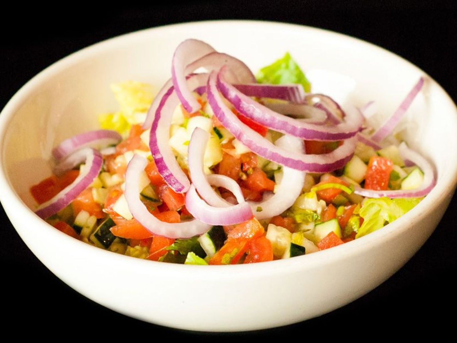 Order Small Salad food online from cafe muscat store, Fresh Meadows on bringmethat.com