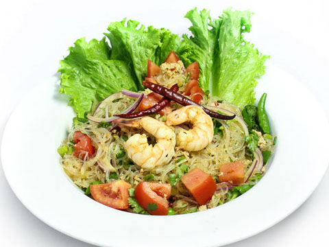 Order 23. Silver Noodle Salad food online from Phuket Thai Restaurant store, Redondo Beach on bringmethat.com