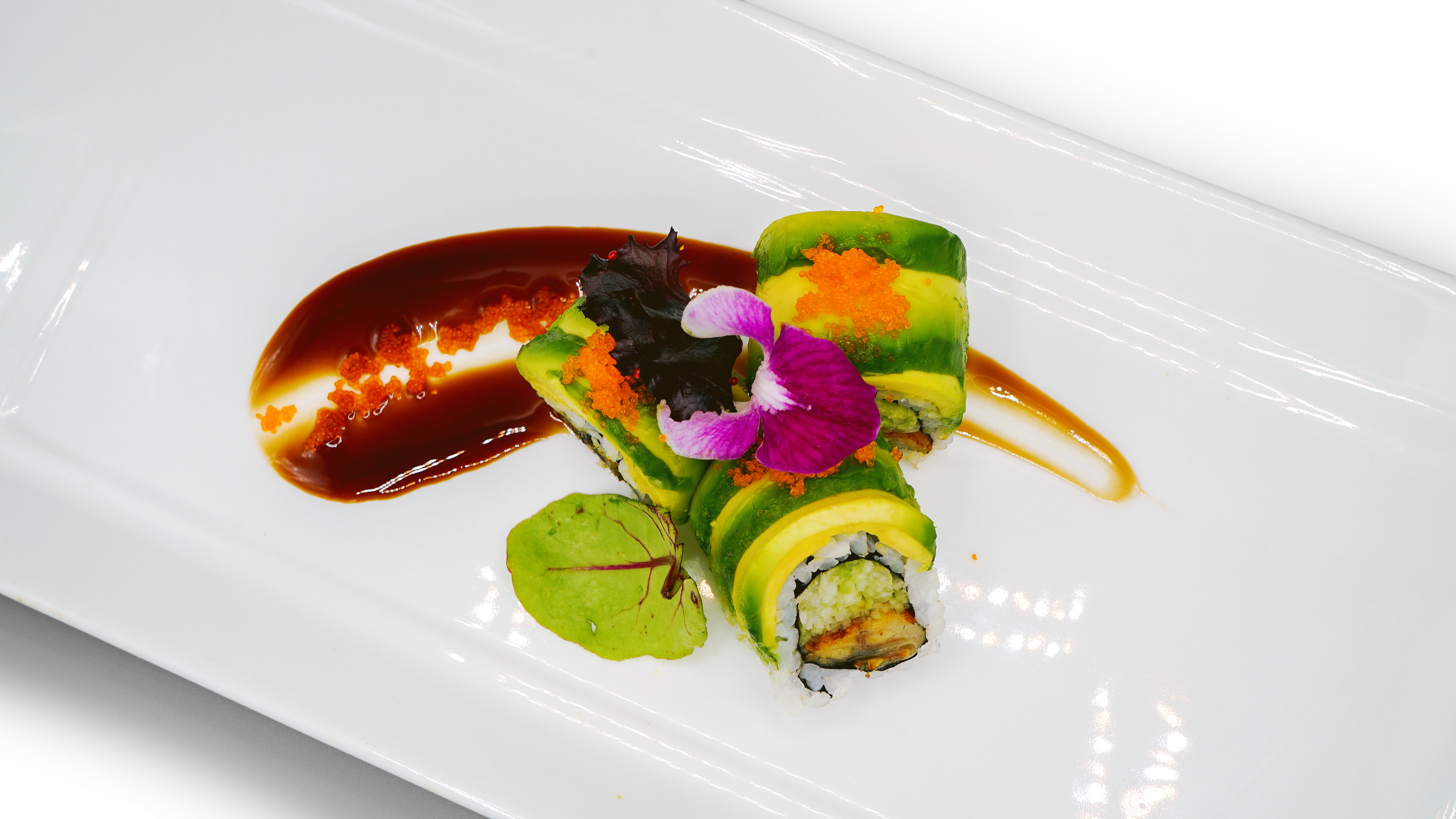 Order Dragon Roll food online from Zutto Japanese American Pub store, New York on bringmethat.com