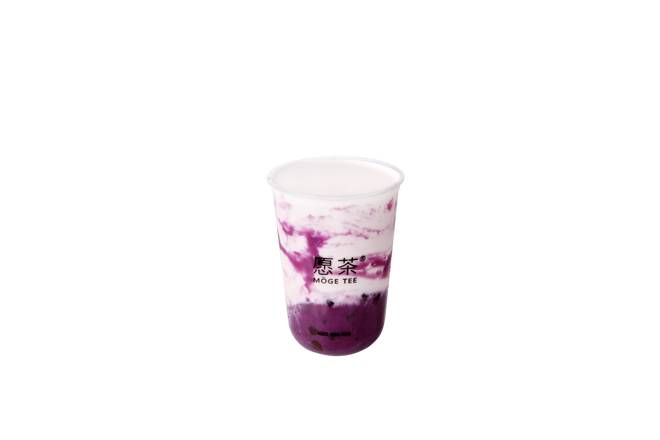 Order Purple Yam Bubble Milk Tea / Milk 紫薯脏脏奶茶/有机鲜奶 food online from Moge Tee store, Amherst on bringmethat.com
