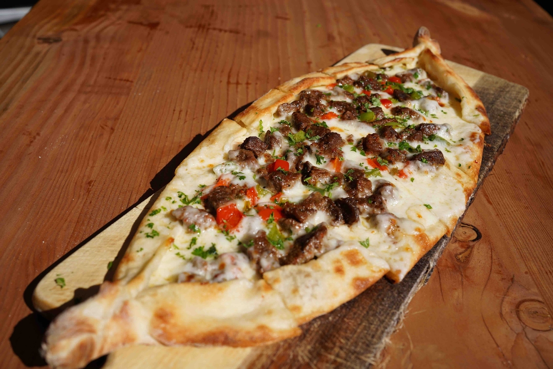 Order Meat Pide food online from Pasha Mediterranean store, Redwood City on bringmethat.com